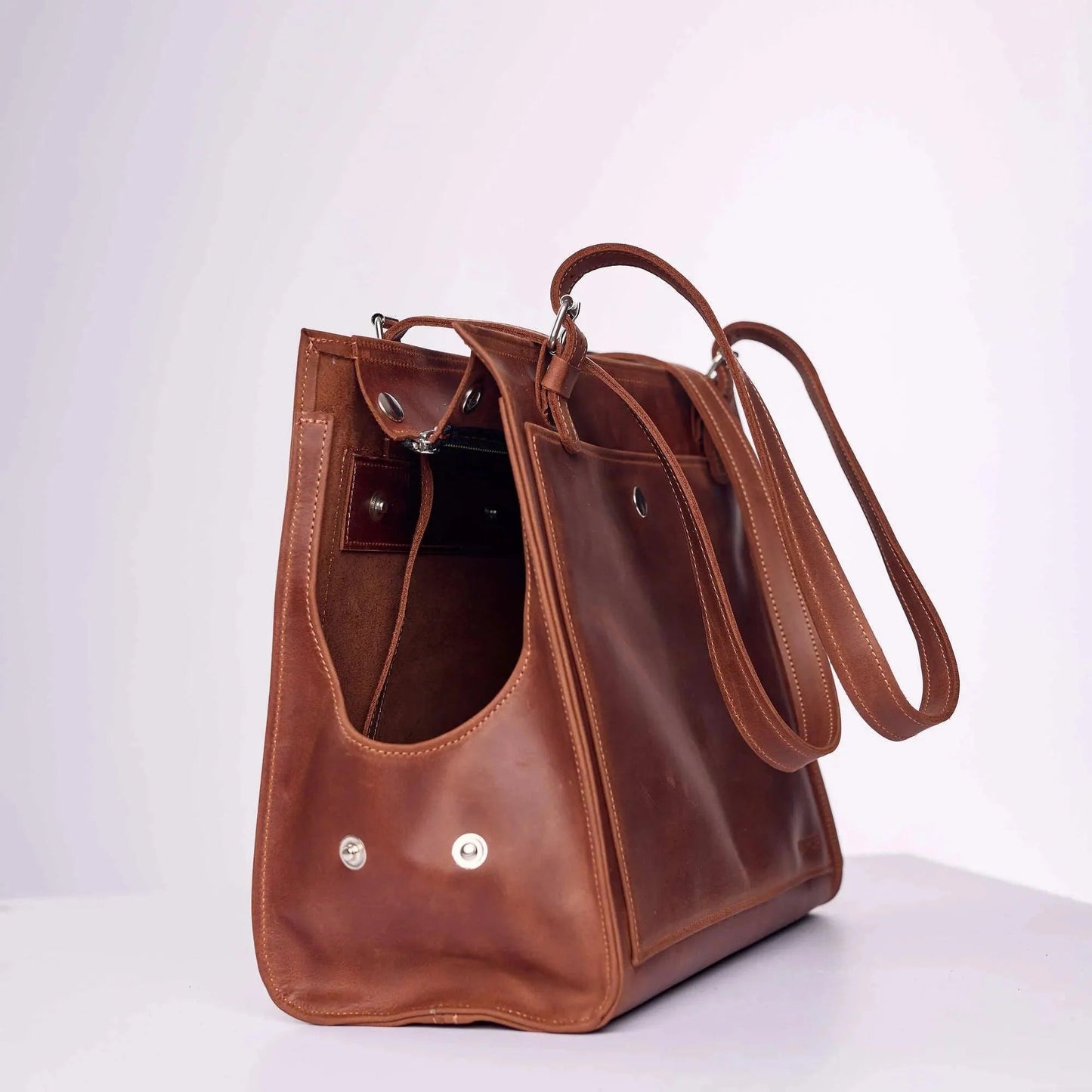 Reno Leather Dog Carrier - Travel Bag