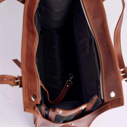 Reno Leather Dog Carrier - Travel Bag