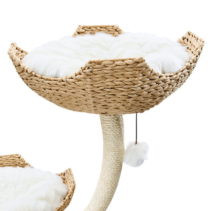 Silva Cat Tree — clean white finish