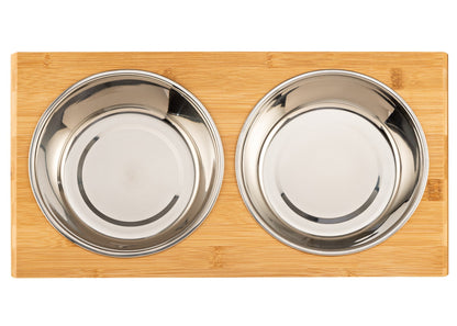 Sira Dog Bowl Stand — dual bowl design