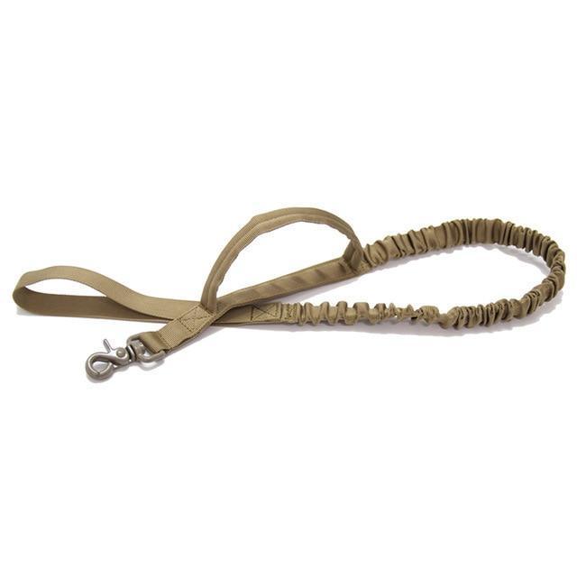 Tactical Double Handle Dog Leash — 1000D nylon construction with zinc alloy clasp