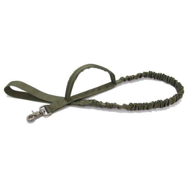 Tactical Double Handle Dog Leash — 1000D nylon construction with zinc alloy clasp
