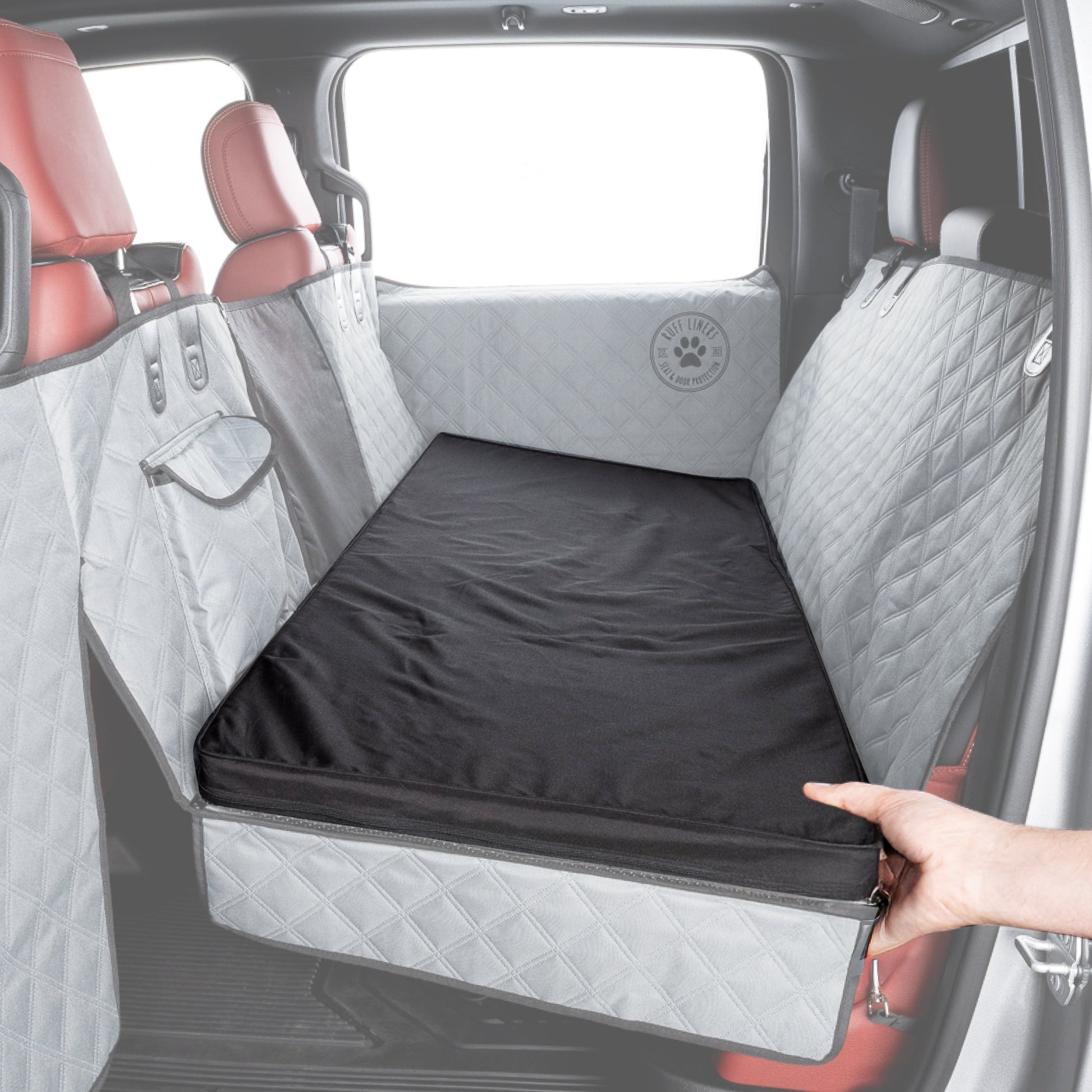 Travel Dog Bed for Car — zip-off cover