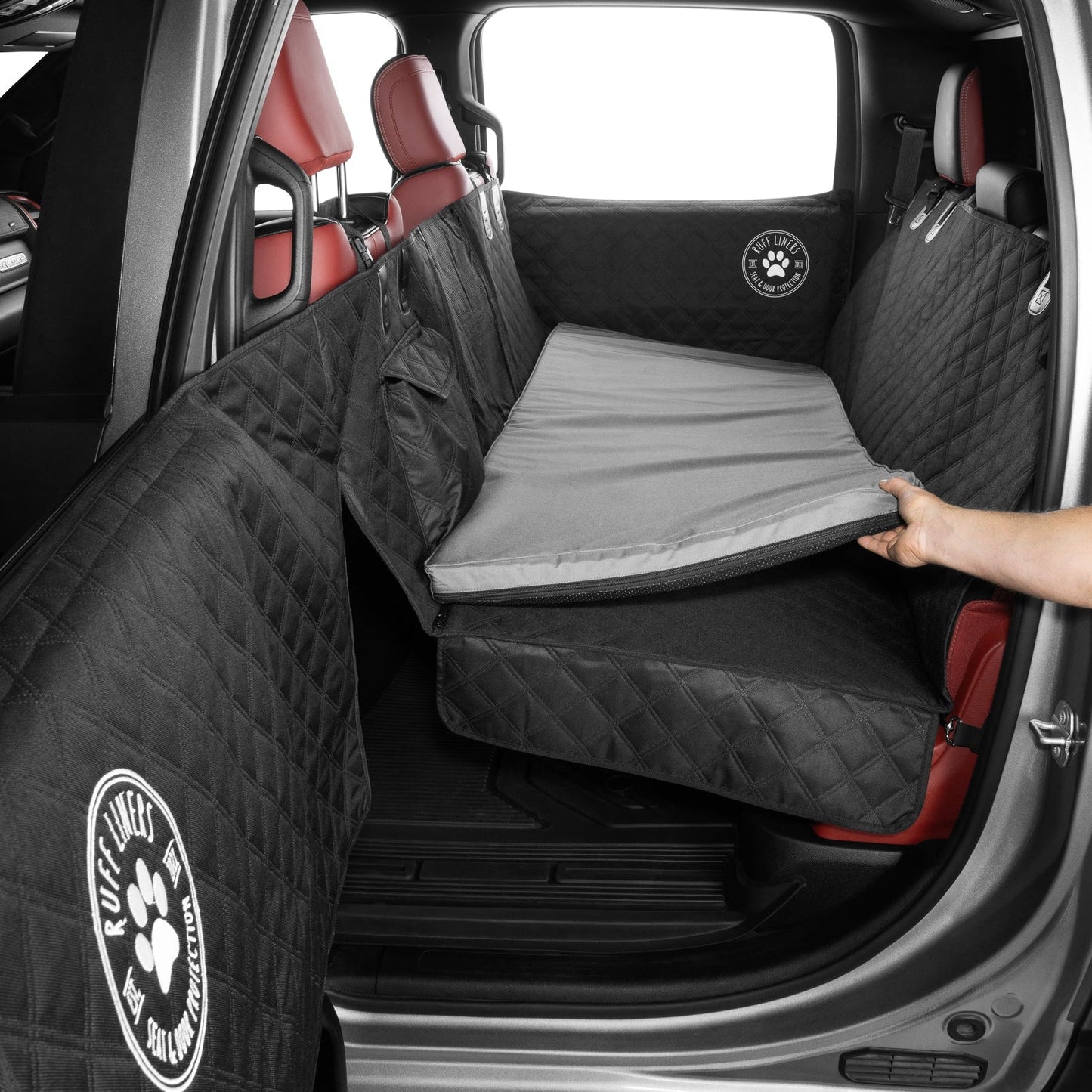 Travel Dog Bed for Car — zip-off cover