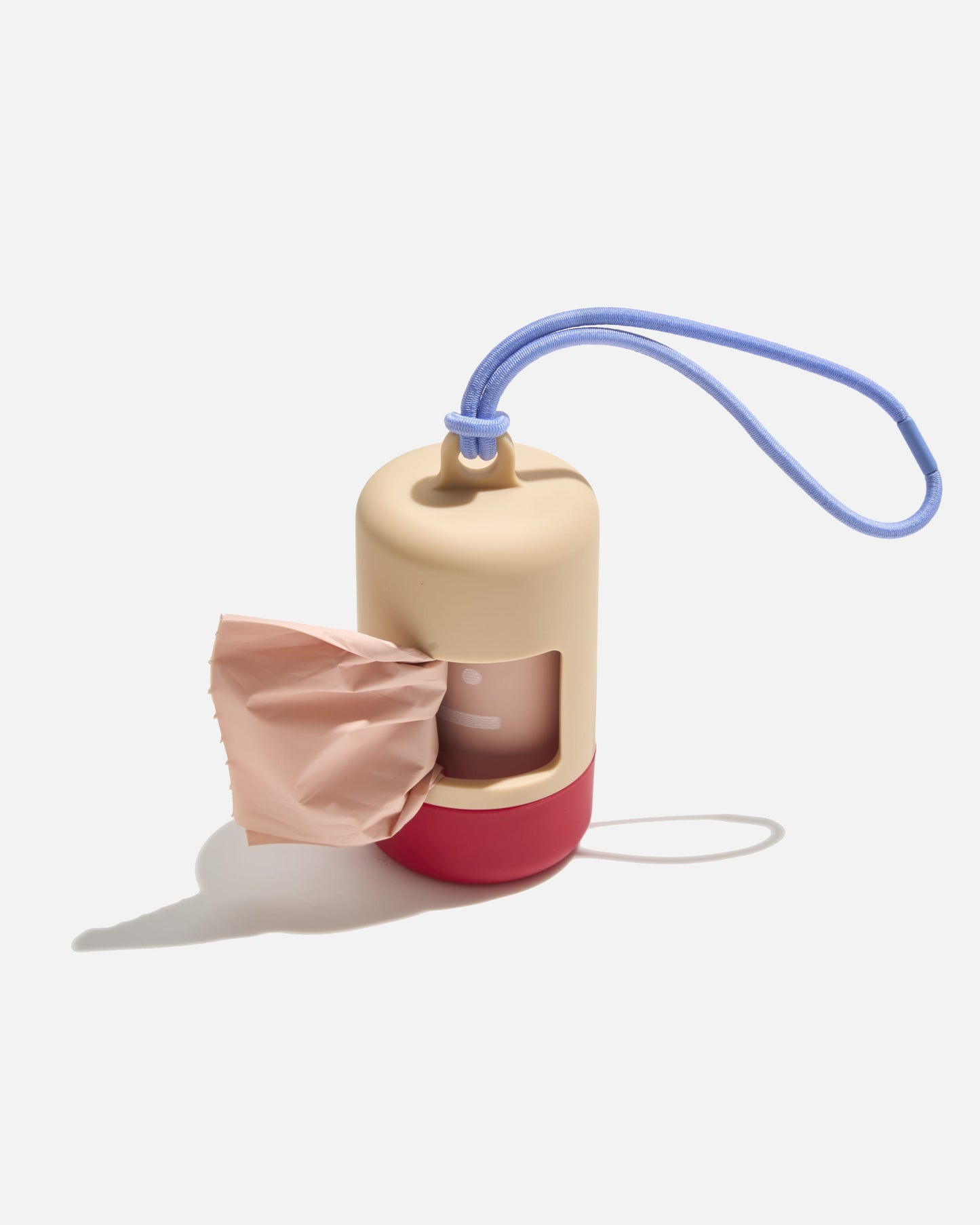 Tula Dog Poop Bag Holder — clips onto any leash or tote with an elastic strap