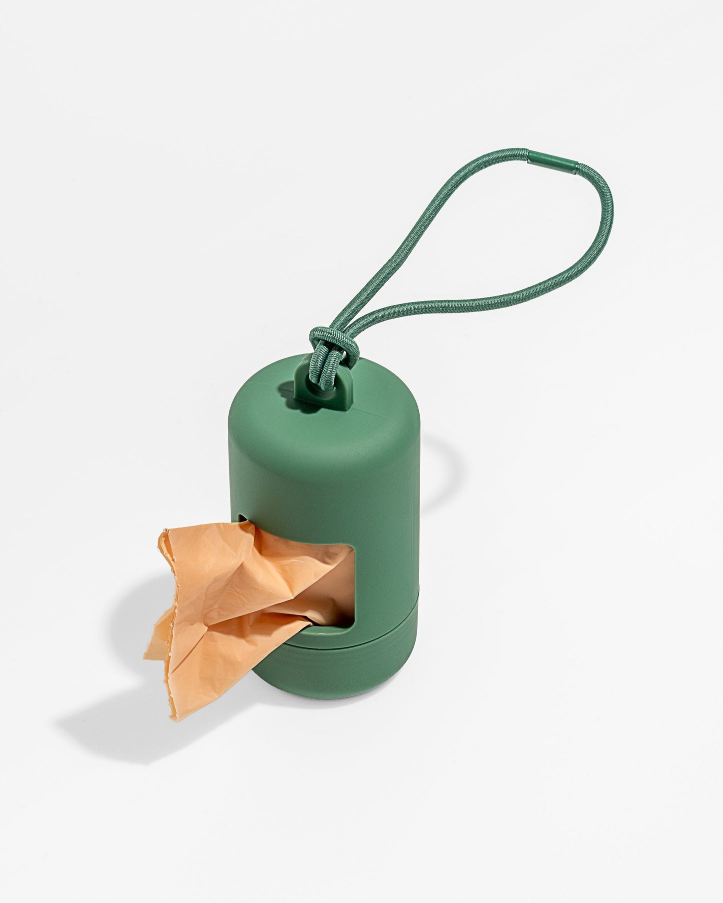 Tula Dog Poop Bag Holder — clips onto any leash or tote with an elastic strap