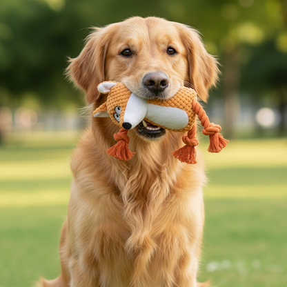 Zuri Dog Toy — built-in squeaker